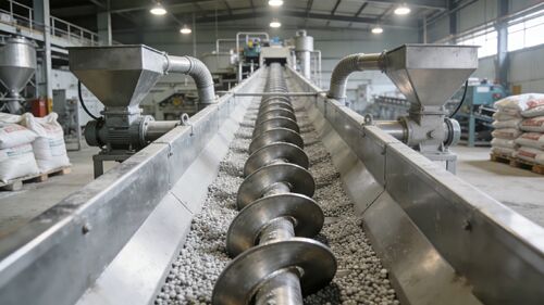 Gübre İşleminde Paslanmaz Çelik vida taşıyıcılarının Uygulama Davası