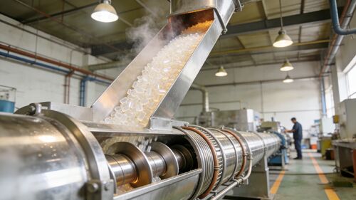 Son şirket çözümleri hakkında Yüksek Sıcaklıkta Plastik Pelet Soğutma ve Taşıma için Entegre Çözüm