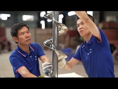 Granül ve tahıl besleme için U şeklindeki çamur borusu vida taşıyıcı