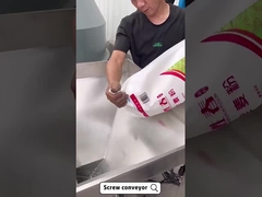 Kimyasal endüstri için paslanmaz çelik esnek eğimli vida taşıyıcı