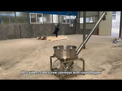 Endüstriyel sınıf Hopper Tube Paslanmaz Çelik U şeklinde vida besleyici taşıyıcı