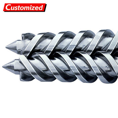 İyi bir fiyat. özel Eş Dönüşümlü Konik Çift Vidalı Varil PVC Boru Profili Wpc Konik Çift Bimetalik Vidalı Varil çevrimiçi