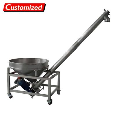 İyi bir fiyat. CustomStainless Steel 304 Material Inclined Screw Conveyor Auger Feeder Conveyor Spiral Machine for Food Powder Fodder Additive çevrimiçi