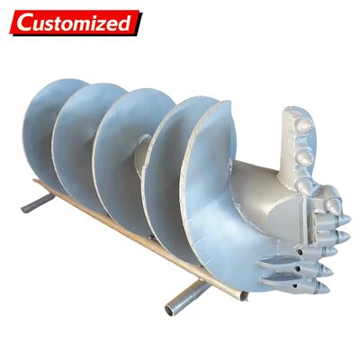 İyi bir fiyat. Özelleştirilmiş Burgu Sondaj Makinesi, Burgu Sondaj Makinesi, Döner Sondaj Makinesi Tek Kanatlı Düz Burgu Ucu (Dişli) Kil katmanları, aşırı ayrışmış katmanlar ve çakıl katmanlarında inşaat için çevrimiçi