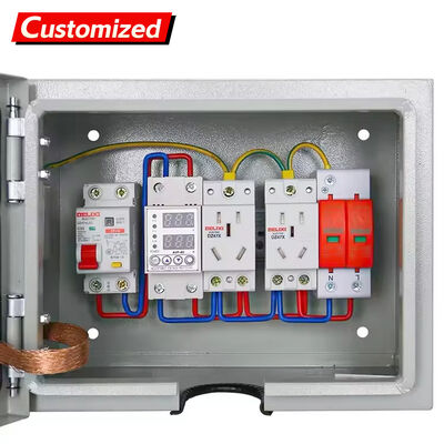 İyi bir fiyat. Endüstriyel uygulamalar için 220V/380V nominal voltaj ve hırsızlık karşıtı sertifikalı kilitli IP55 su geçirmez dağıtım kutusu çevrimiçi
