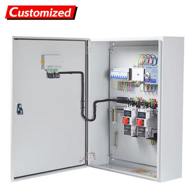 İyi bir fiyat. 220V/380V güç dağıtım dolabı için üç fazlı dört tel tasarımı ile su geçirmez pompa kontrol kutusu çevrimiçi