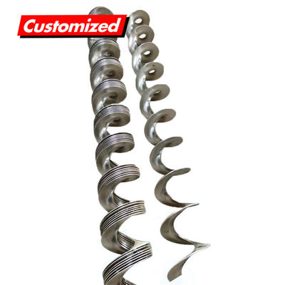 İyi bir fiyat. OEM Custom Paslanmaz Çelik Isıya Dirençli Çubuk Çubuk Spiral Blade for Grain Transport çevrimiçi