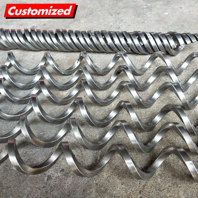 İyi bir fiyat. Özel Sürekli Paslanmaz Çelik SS304 SS316 Taşıyıcı Çiftlik Makineleri İçin Çubuksuz Çubuklu Vuruş Spiral Blade çevrimiçi