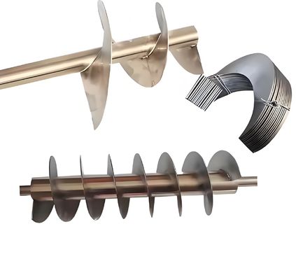 İyi bir fiyat. 304 Paslanmaz Çelik Konveyör Sistemleri İçin Soğuk Lastikli Sürekli Sıvışmaya Dirençli Spiral Blade çevrimiçi