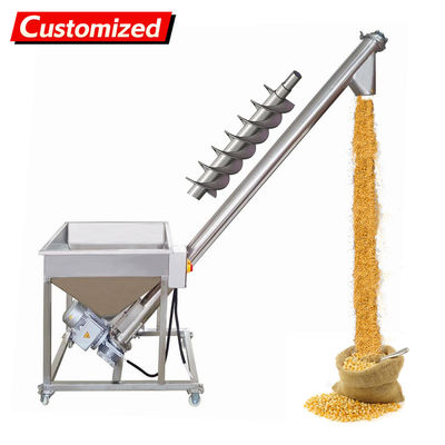 İyi bir fiyat. oem Electric Screw Conveyor Inclined Spiral Auger Screw Conveyor Pipe Auger Feeder Conveyor Powder Particles Loading Machine 1.7m Conveyor Height çevrimiçi