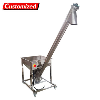 İyi bir fiyat. customized Screw Powder Feeding Machine, Automatic Feeder Vibrating Hopper Inclined Conveyor, Powder Loading Machine Vibrating Hopper 110V çevrimiçi