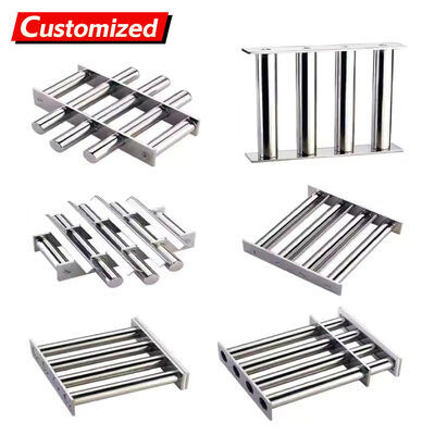İyi bir fiyat. Özel Kalıcı Güçlü Mıknatıs ızgarası 12000 Gauss Neodymium Bar Rod Separator Paslanmaz Filtre Yüksek Manyetik Hopper ızgara mıknatısı lityum pil üreticileri, fabrikalar için,Üretim endüstrisi çevrimiçi