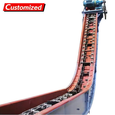 İyi bir fiyat. Custom-made high-quality chain scraper conveyors and inclined drag chain scraper conveyors, suitable for transporting coal/ash/biomass, with specialized chain conveyors for wood chips. çevrimiçi